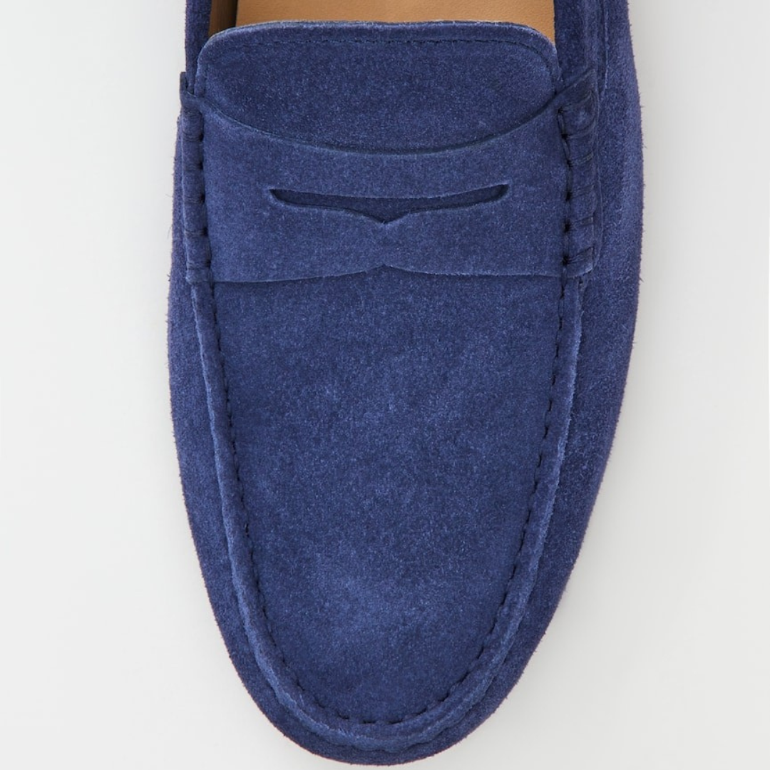 Kalvmocka Blå Loafers Spetslös Regular Fit 2