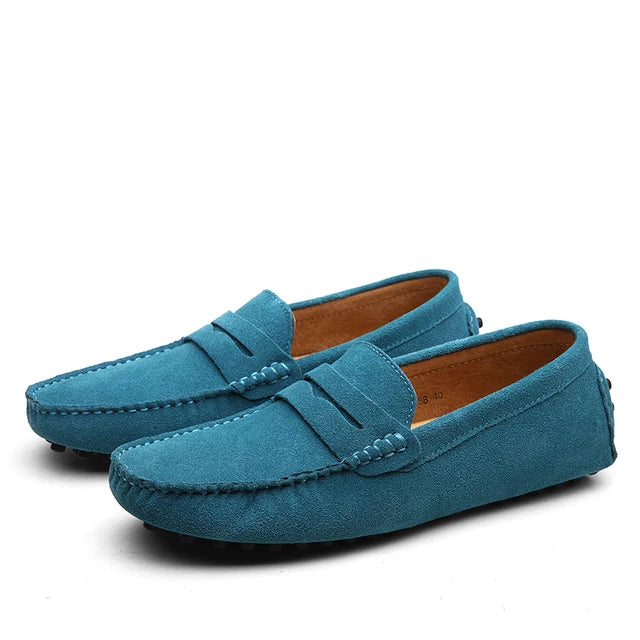 Kalvmocka Blå Loafers Spetslös Regular Fit 5