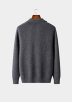 Kashmir Grå Cardigan Dragkedja Regular Fit 1
