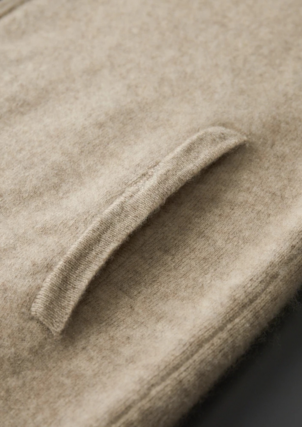 Kashmir Grå Cardigan Dragkedja Regular Fit 4