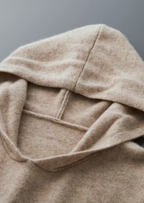 Kashmir Grå Hoodie Plysch Regular Fit 1