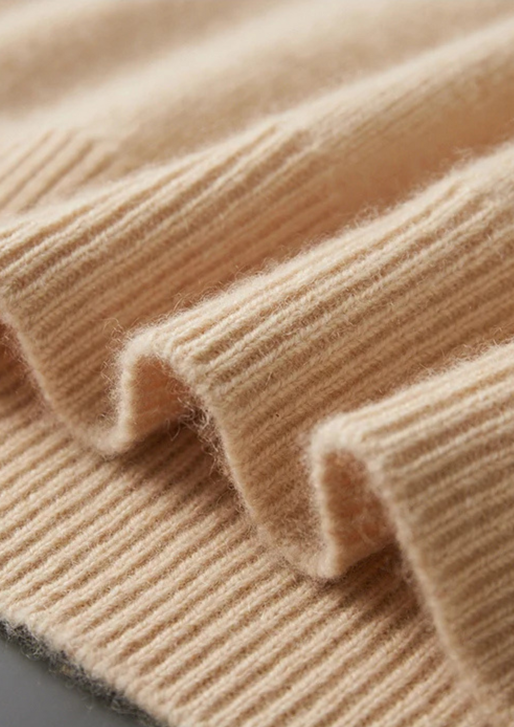 Kashmir Grå Hoodie Plyschig Relaxed Fit 1