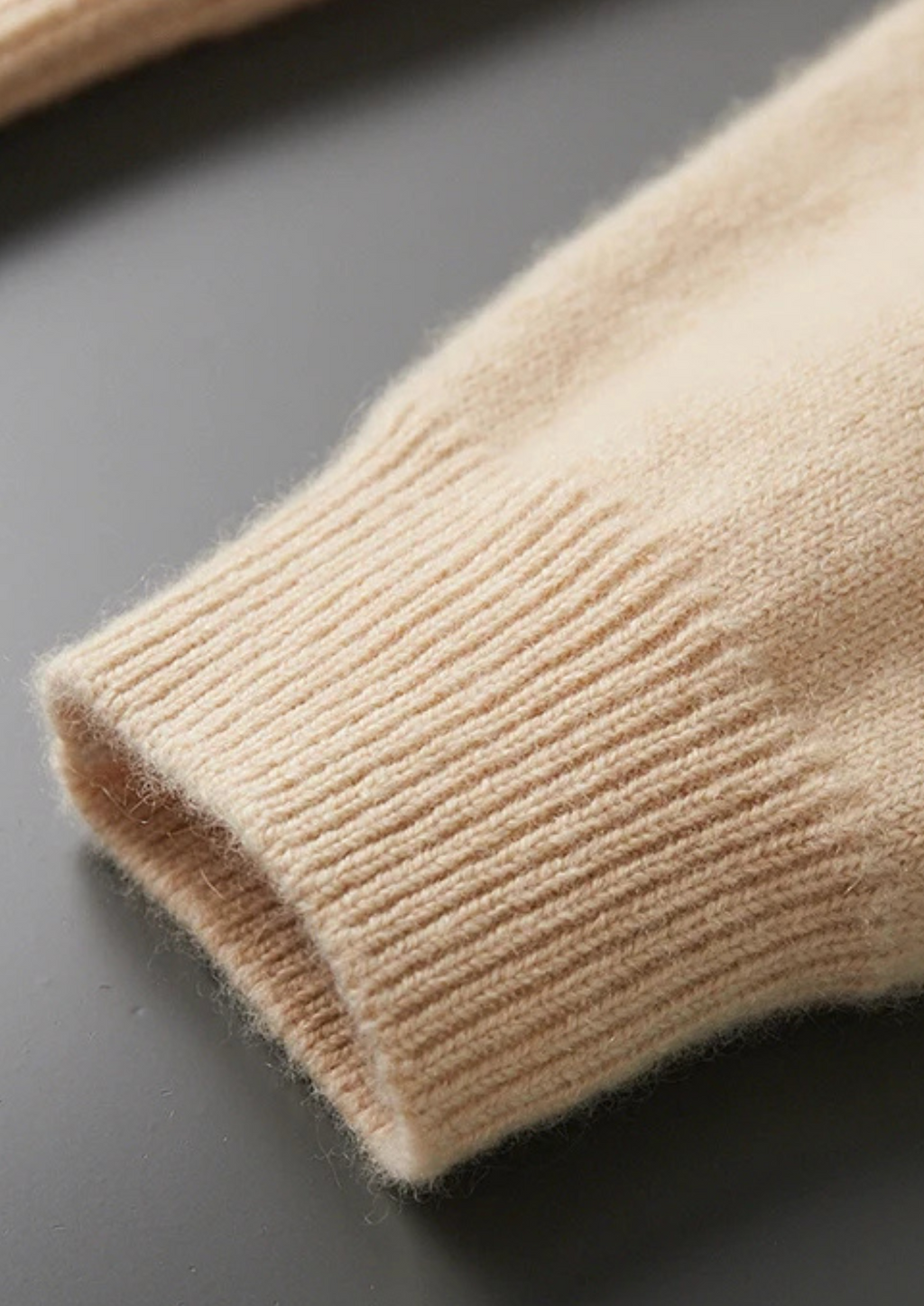 Kashmir Grå Hoodie Plyschig Relaxed Fit 3
