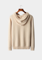 Kashmir Grå Hoodie Plyschig Relaxed Fit 5