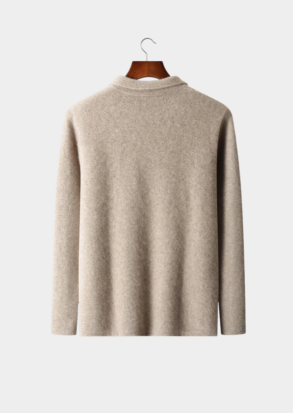 Kashmir Grå Kardigan Mjuk Regular Fit 6