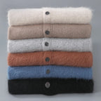 Kashmir Grå Polo Knapp Regular Fit 5