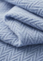 Kashmir Grå Stickad Tröja Zigzag Regular Fit 5