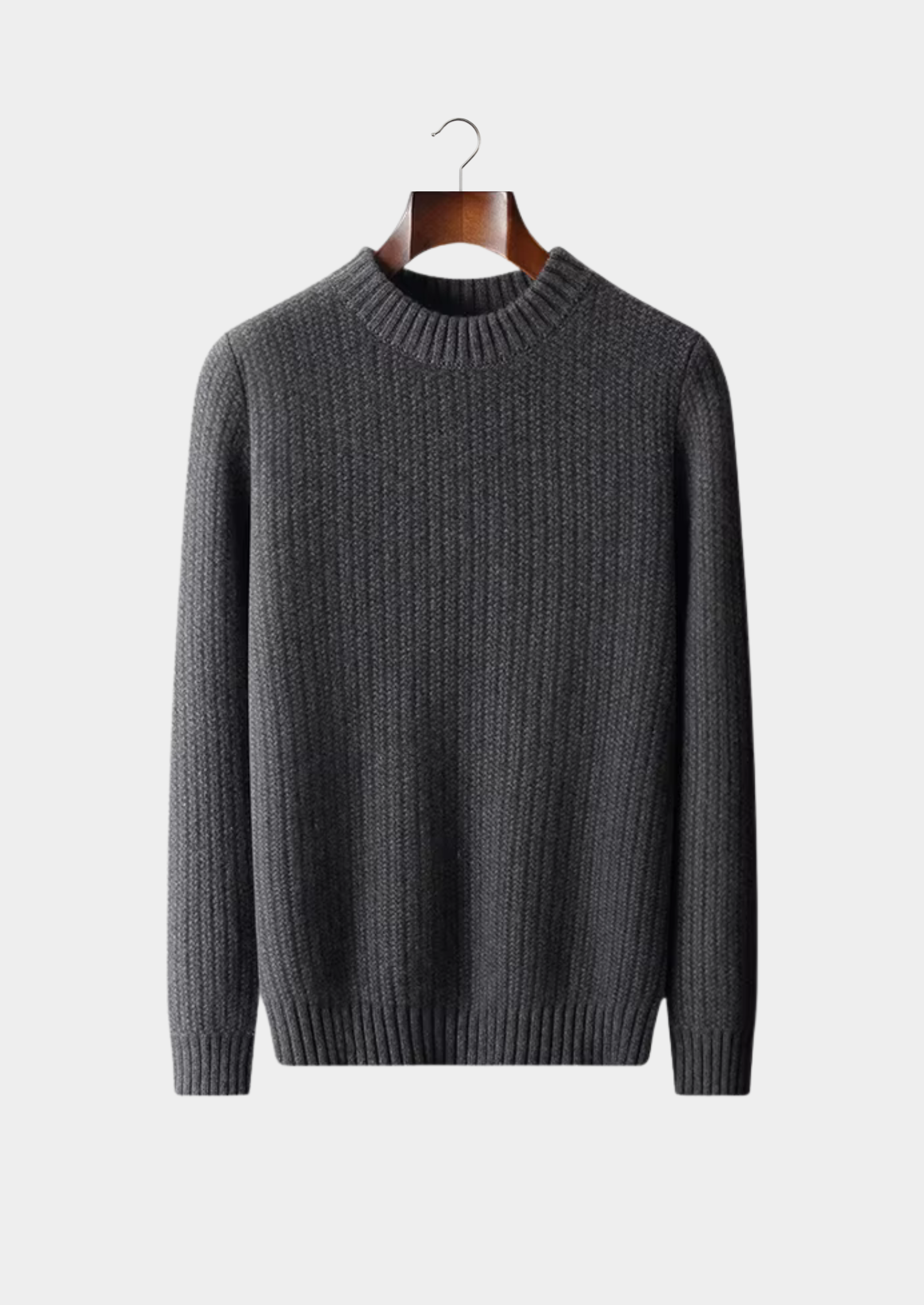 Kashmir Grå Tröja Crewneck Regular Fit 5