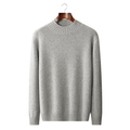Kashmir Grå Tröja Mockneck Regular Fit 0
