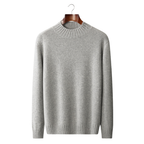 Kashmir Grå Tröja Mockneck Regular Fit 0