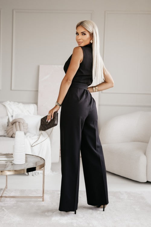 Korsad ärmlös jumpsuit 6