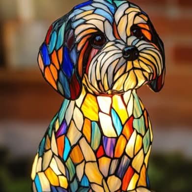 LED-nattlampa med Hundmotiv 13