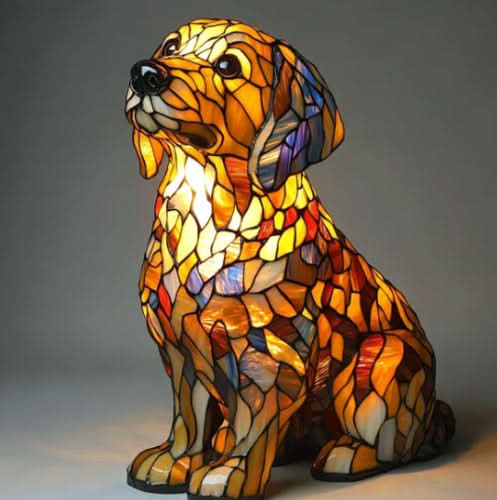 LED-nattlampa med Hundmotiv 18