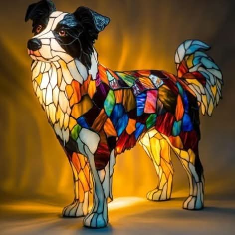LED-nattlampa med Hundmotiv 2