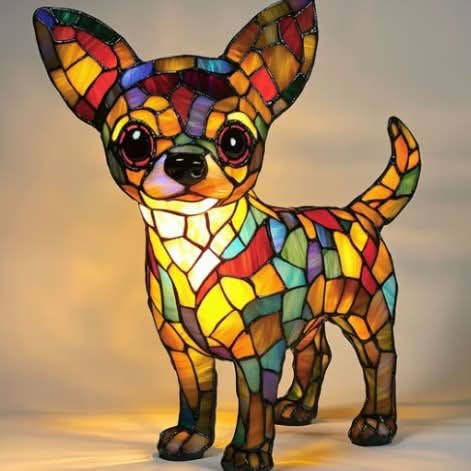 LED-nattlampa med Hundmotiv 8