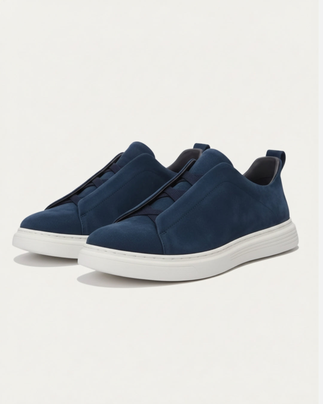 Läder Grå Sneakers Slip-On Regular Fit 3