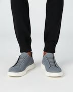 Läder Grå Sneakers Slip-On Regular Fit 8