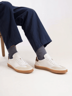 Läder Vit Sneaker Polerad Regular Fit 1