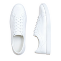 Läder Vit Sneakers Klassisk Design Regular Fit 0