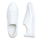 Läder Vit Sneakers Klassisk Design Regular Fit 0