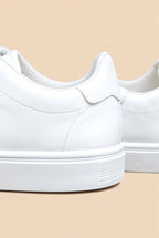 Läder Vit Sneakers Klassisk Design Regular Fit 8