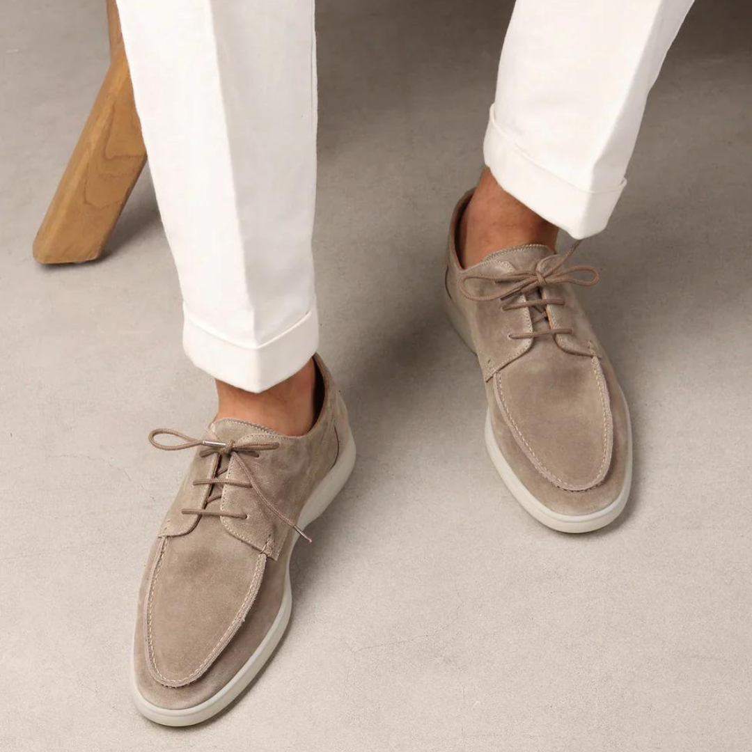 Loafers med Snörning och Slät Sula 1
