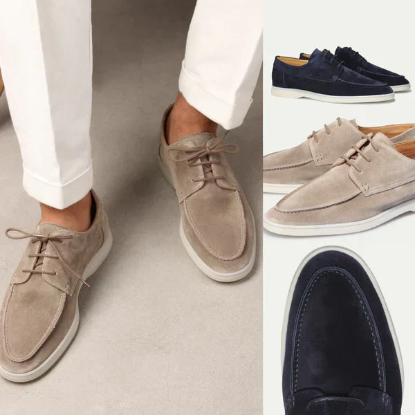 Loafers med Snörning och Slät Sula 7