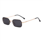 Metall Guld Solglasögon UV-skydd Regular Fit 0
