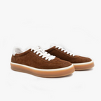 Mocka Grå Sneakers Polerad Yta Regular Fit 0
