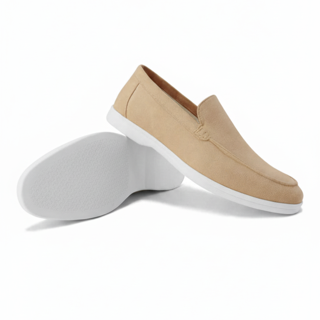 Mocka Svarta Loafers Detaljerad Sömn Regular Fit 10