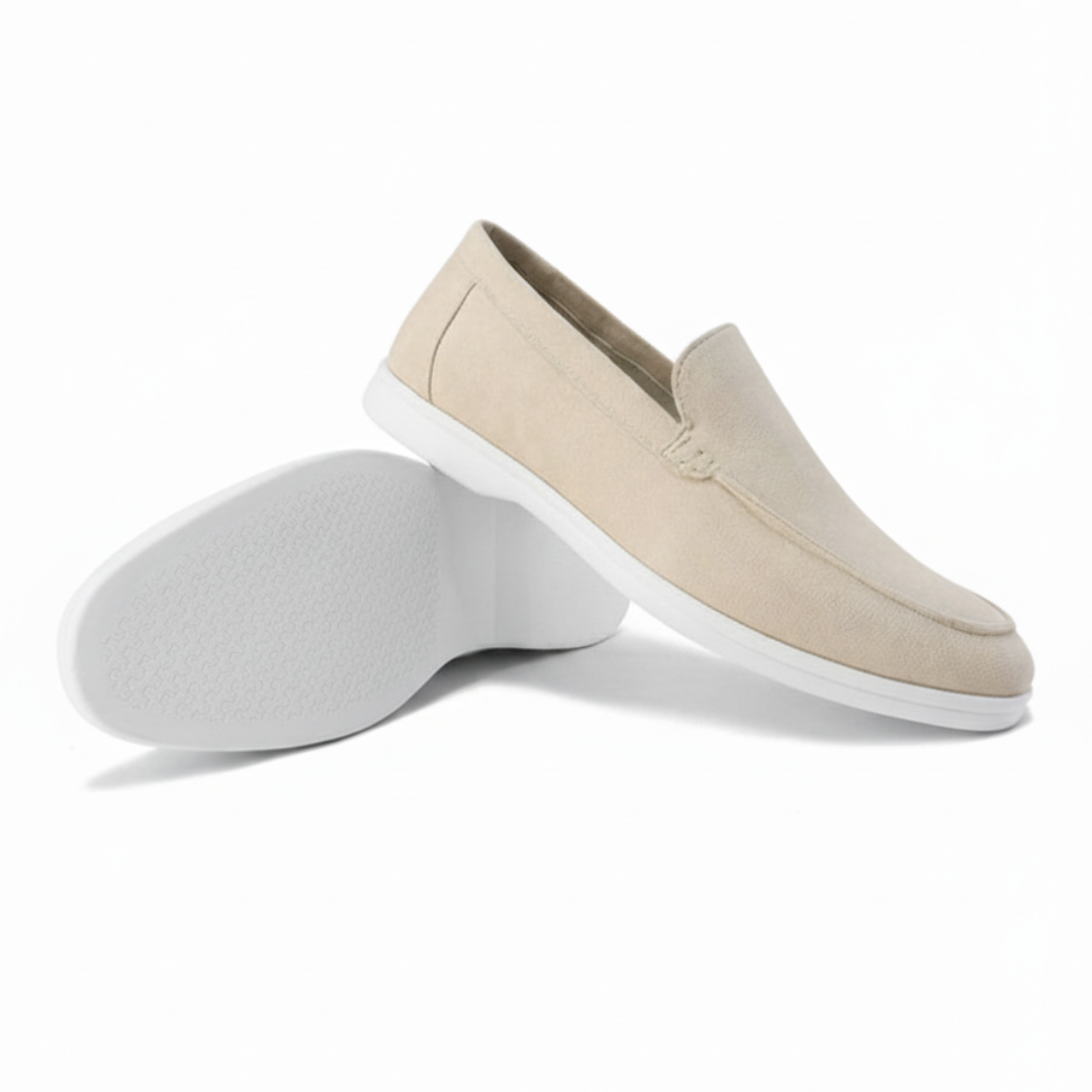 Mocka Svarta Loafers Detaljerad Sömn Regular Fit 2