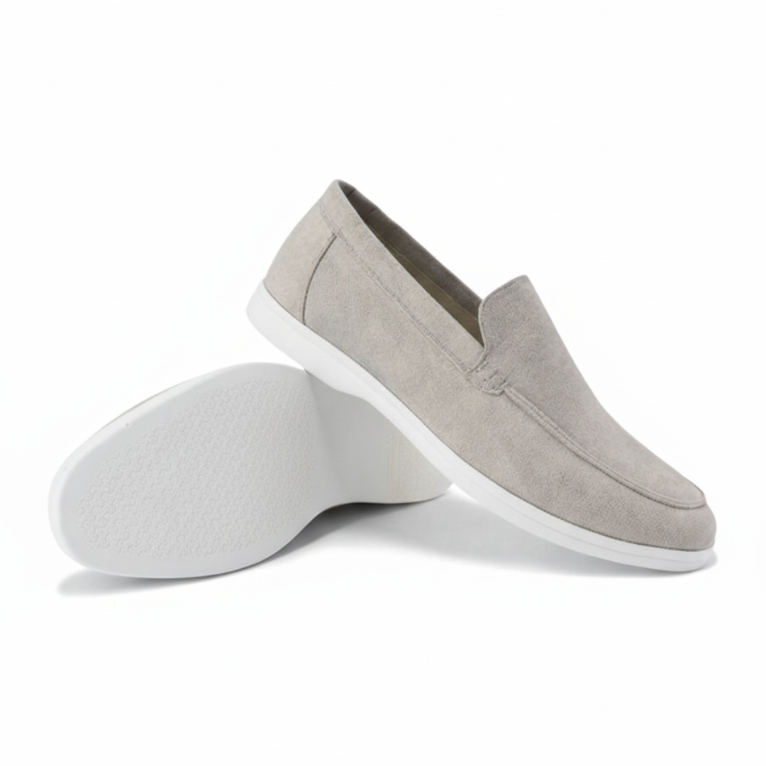 Mocka Svarta Loafers Detaljerad Sömn Regular Fit 6
