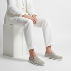 Mocka Svarta Loafers Detaljerad Sömn Regular Fit 7