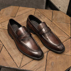 PU Svarta Loafers Andningsbara Regular Fit 2