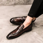 PU Svarta Loafers Andningsbara Regular Fit 3
