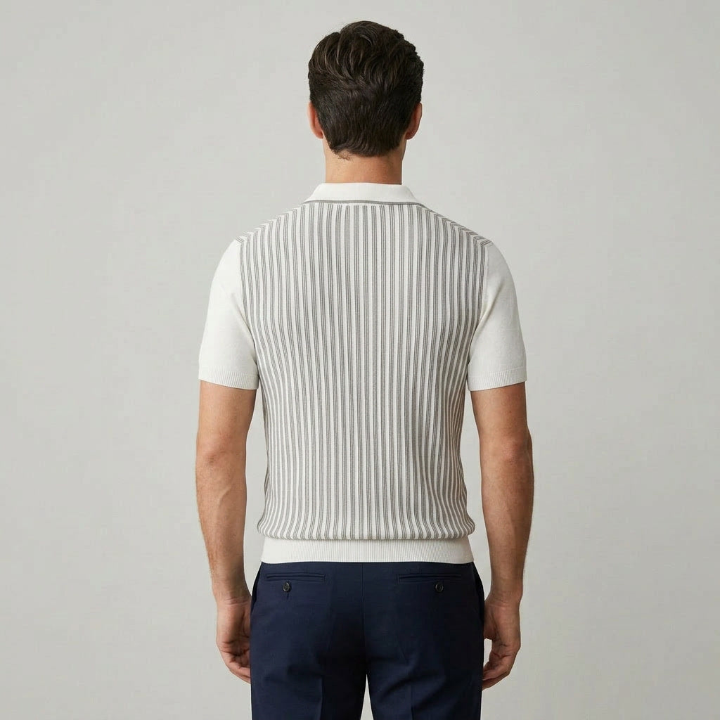 Randstickad Polo
