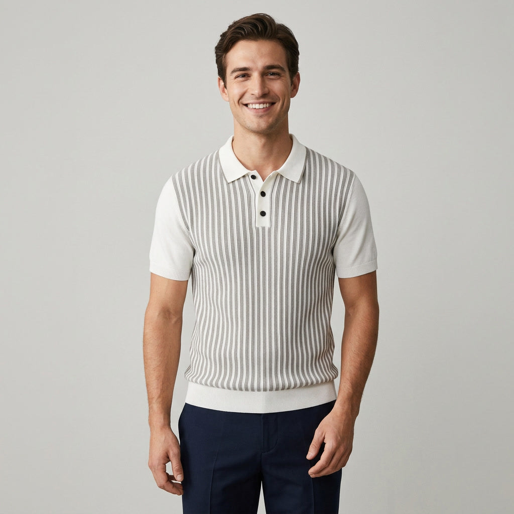 Randstickad Polo