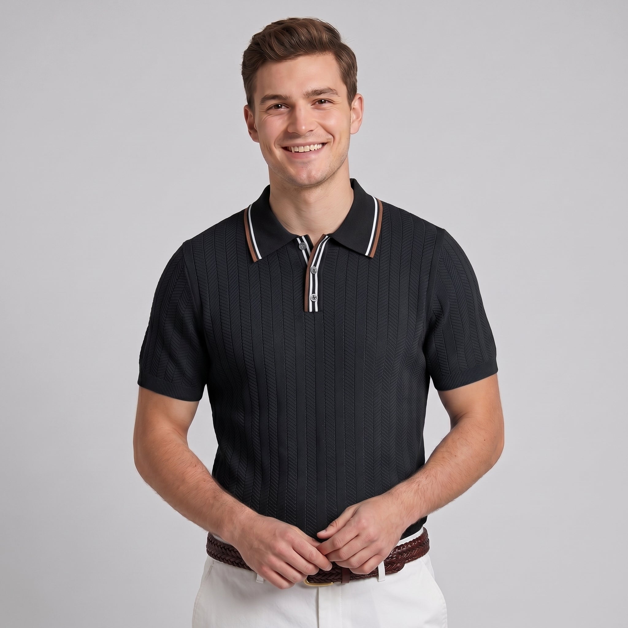 Chevronstickad Polo
