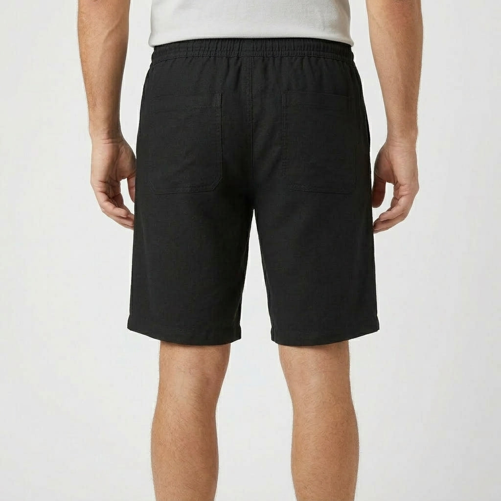 Linne Shorts Herr Dragsko Sommar Stil