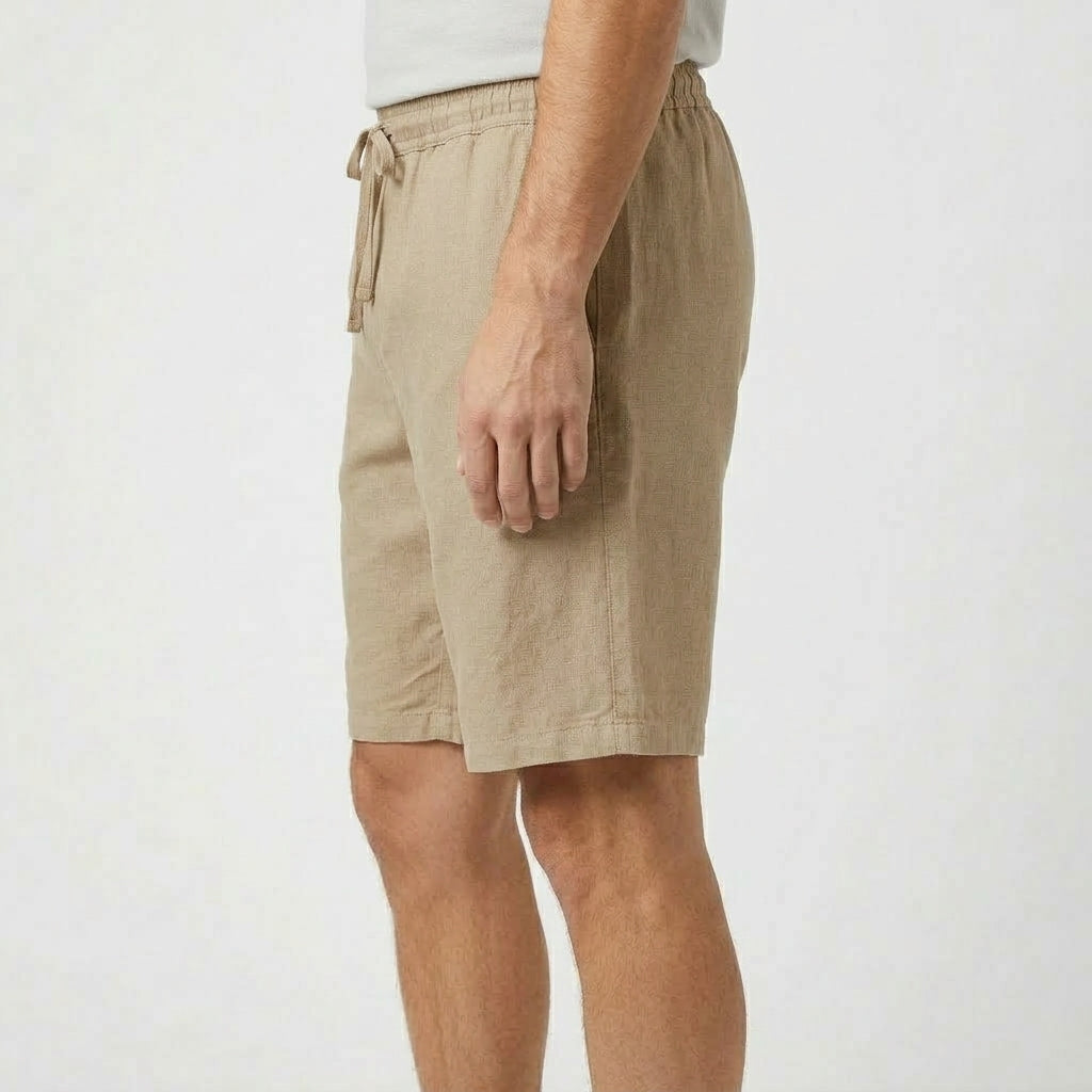 Linne Shorts Herr Dragsko Sommar Stil