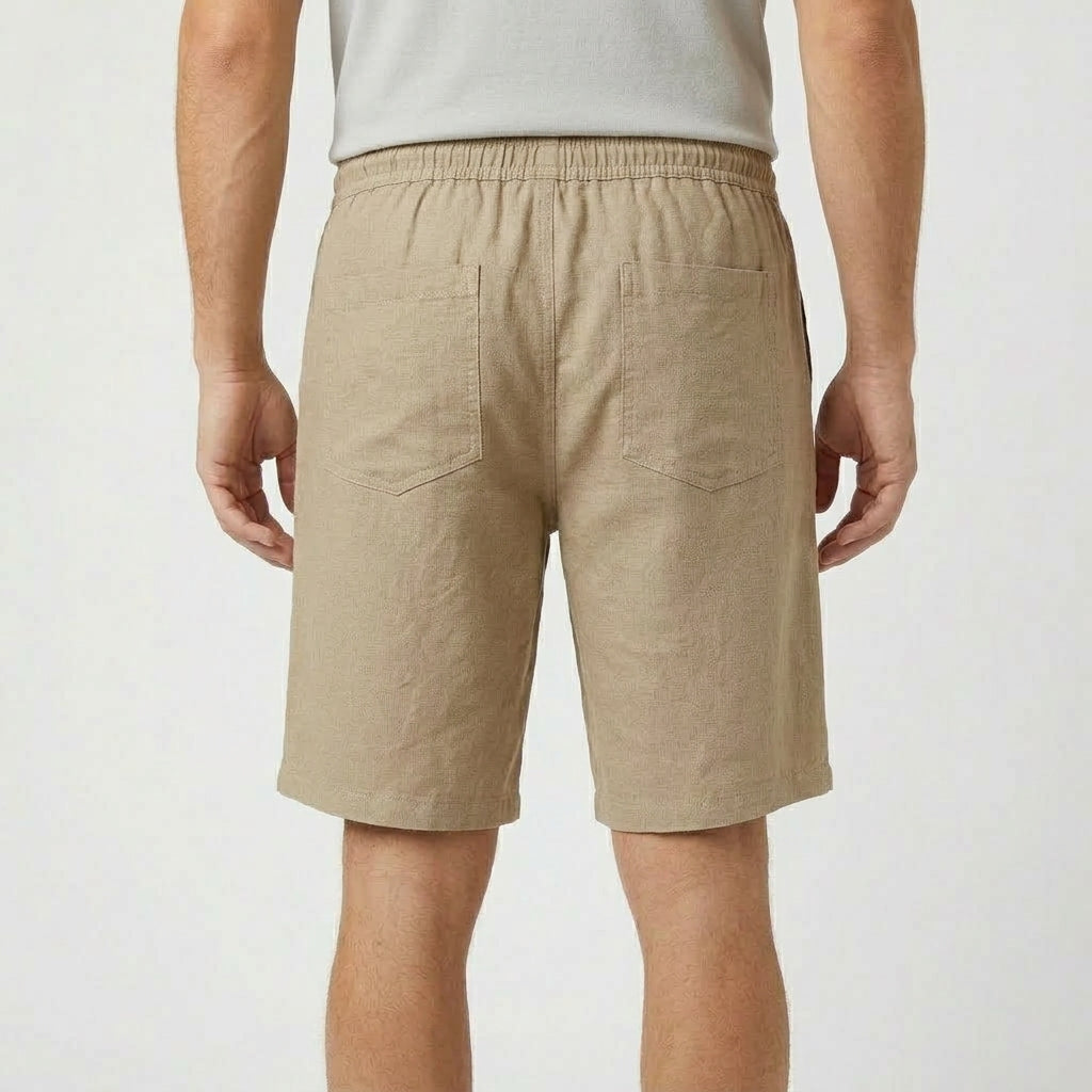 Linne Shorts Herr Dragsko Sommar Stil