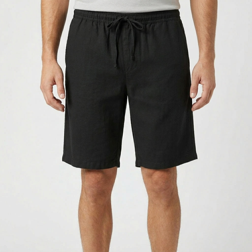 Linne Shorts Herr Dragsko Sommar Stil