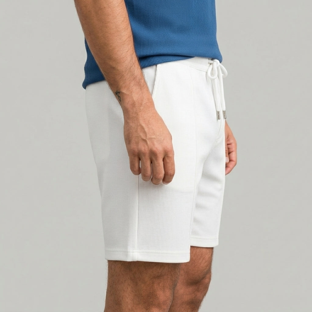 Ribbad Shorts Sommar Mjuk Struktur