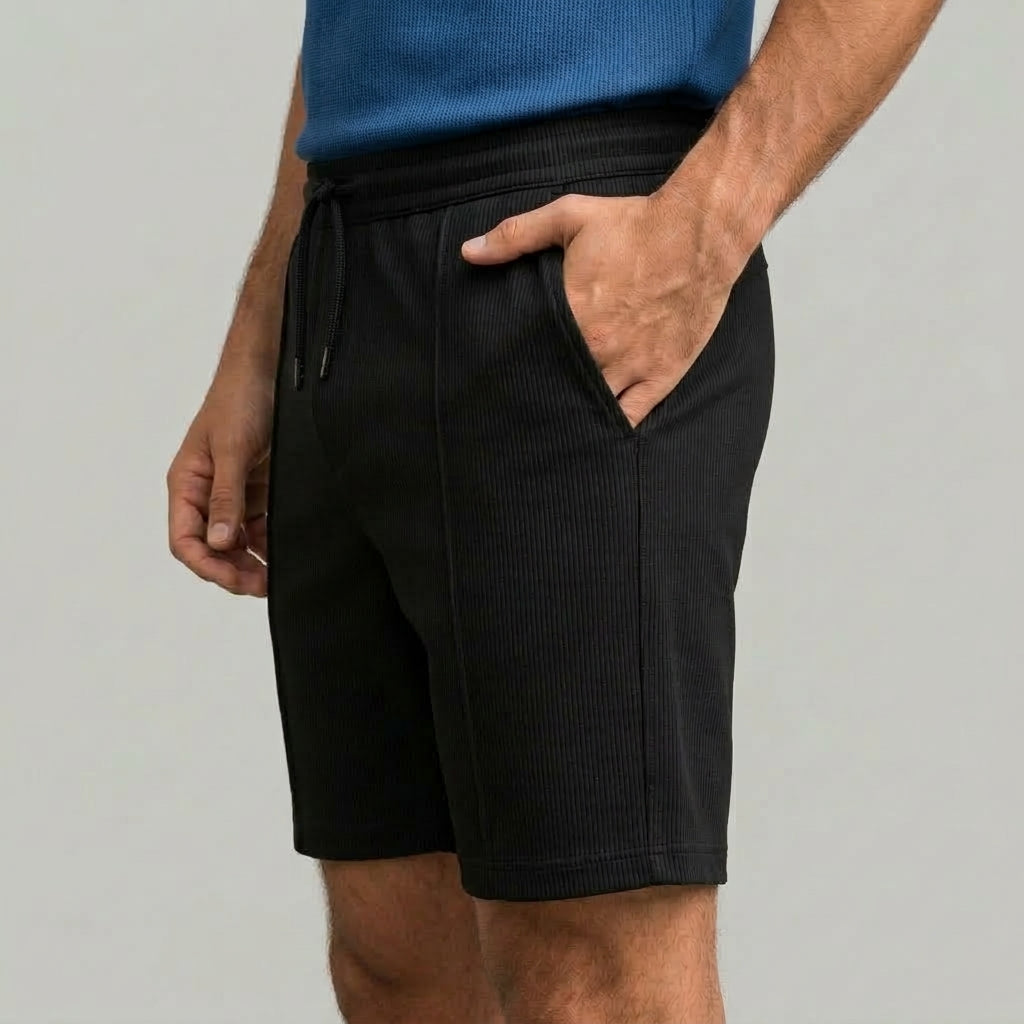Ribbad Shorts Sommar Mjuk Struktur