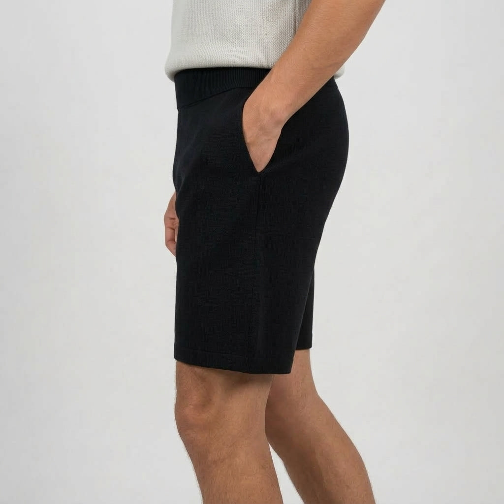 Stickade Shorts Bekväm Passform
