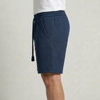 Texturerade Shorts Herr Minimal Sommar Stil