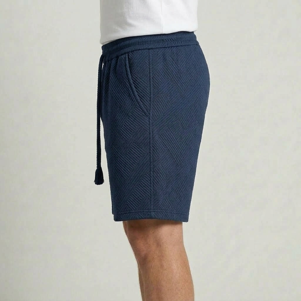 Texturerade Shorts Herr Minimal Sommar Stil