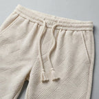 Texturerade Shorts Herr Minimal Sommar Stil