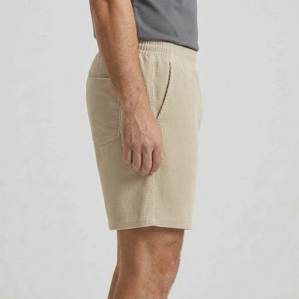 Avslappnade Shorts Med Struktur