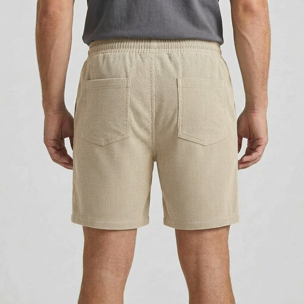 Avslappnade Shorts Med Struktur